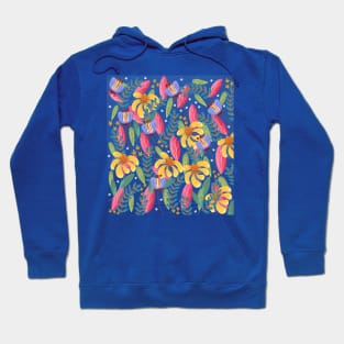 flower pattern illustration Hoodie